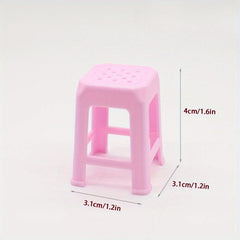 Assorted Color Plastic Chair Models Educational Toy