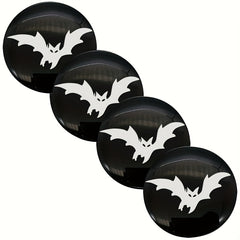 4pcs Bat Car Wheel Center Hub Cap Emblem Stickers Cover 56mm Car Accessories
