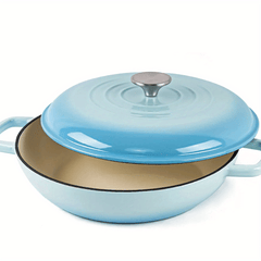 Enameled Cast Iron Dutch Oven Cooking Pot with Lid