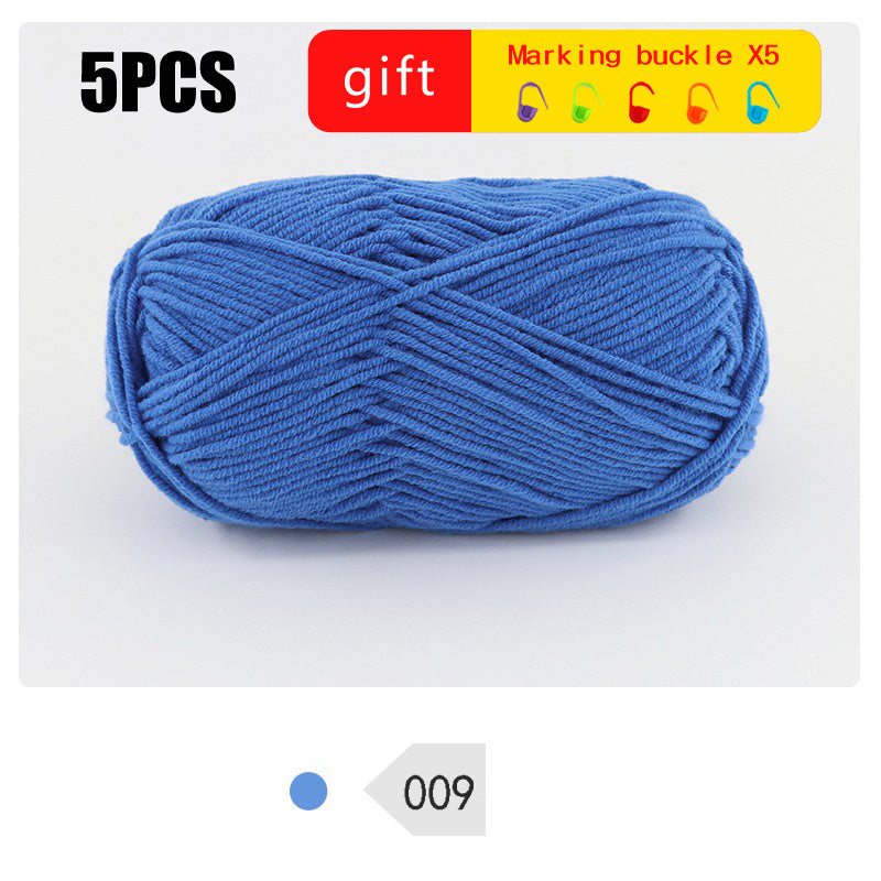 5pcs 100 Soft Acrylic Yarn for Crocheting & Knitting DIY Projects