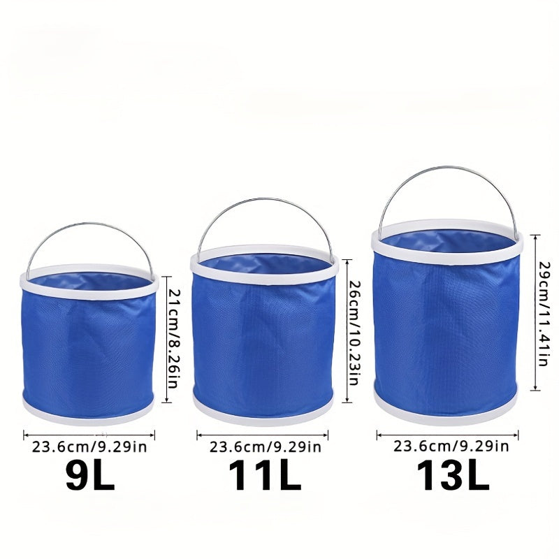 Multifunctional Folding Bucket With Net for Outdoor Fishing Camping