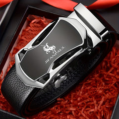 Men's PU Leather Automatic Buckle Belt