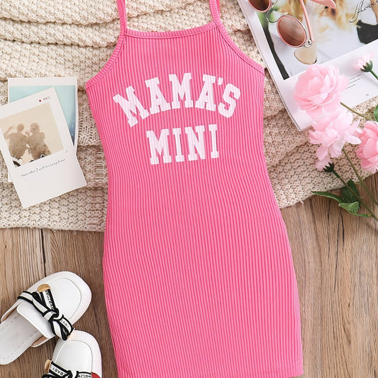 Girls 'Mama's Mini' Cami Dress Slim Fit for Summer