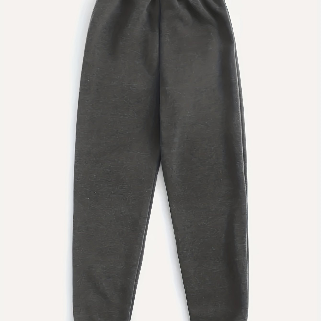  Solid High Rise Jogger Trousers
