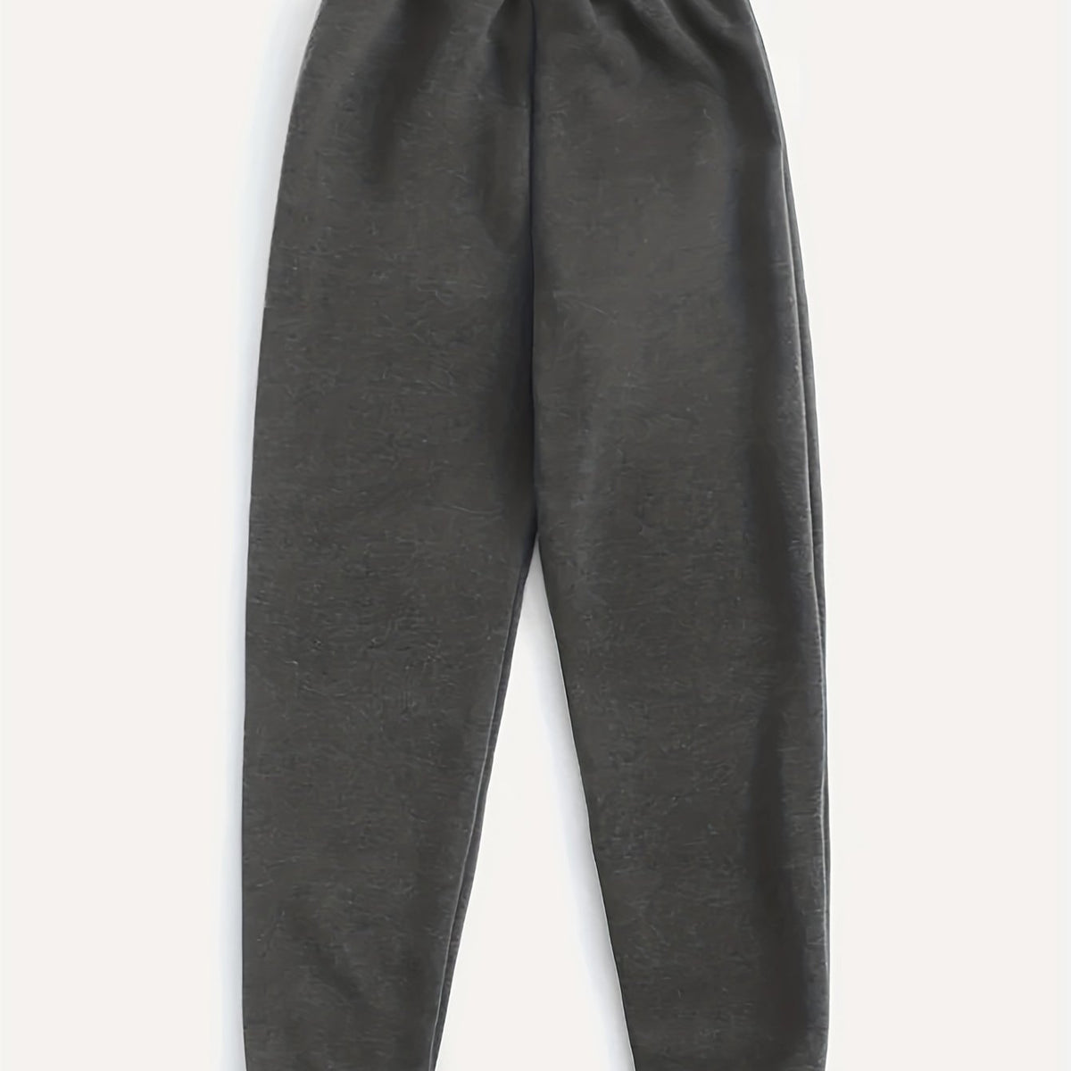  Solid High Rise Jogger Trousers