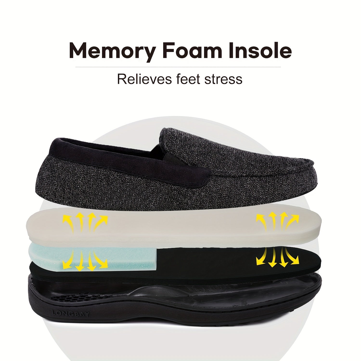 Men's Cozy No Tie Lace Slip On Moccasin Loafers With Assorted Colors