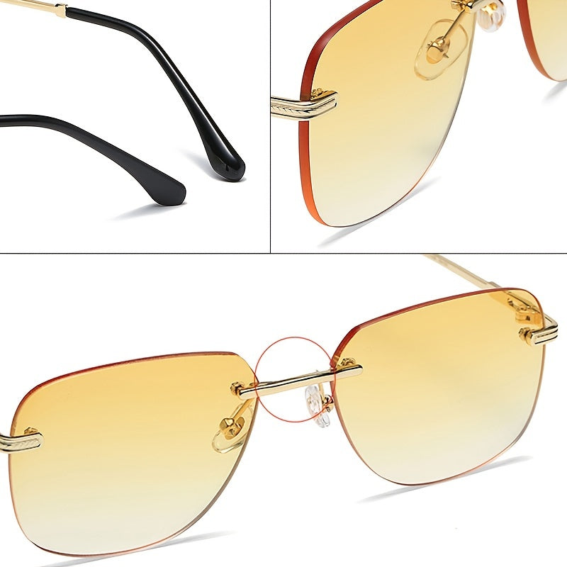 Square Gradient Sunglasses UV400 Unisex High Square Sun Glasses