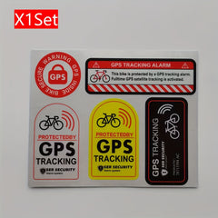 GPS Tracking Bicycle Sticker Glossy Finish Polyvinyl Chloride Label