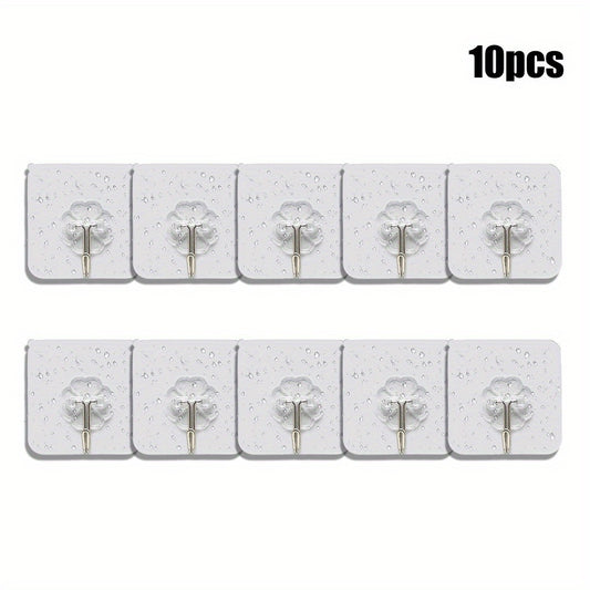 20pcs Transparent Strong Sticky Wall Hanging Nail Hook