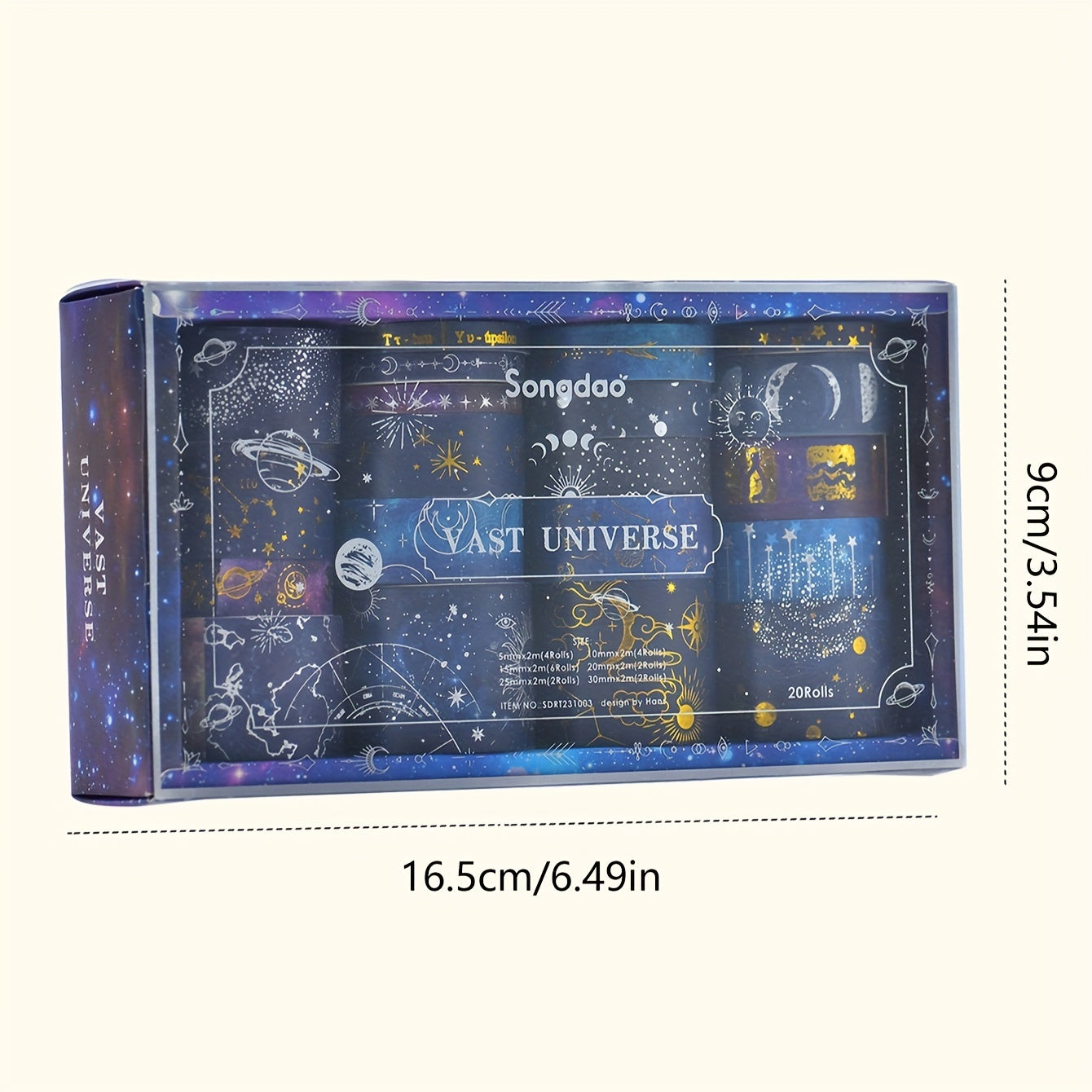20 Rolls Vast Starry Sky Universe Washi Tape DIY Decoration Stickers