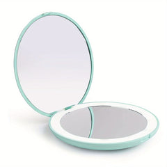 Compact Mirror With Light 1X 3X Magnification LED Travel Makeup Mirror