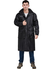 Men's Waterproof Hooded Rain Jacket for Riding