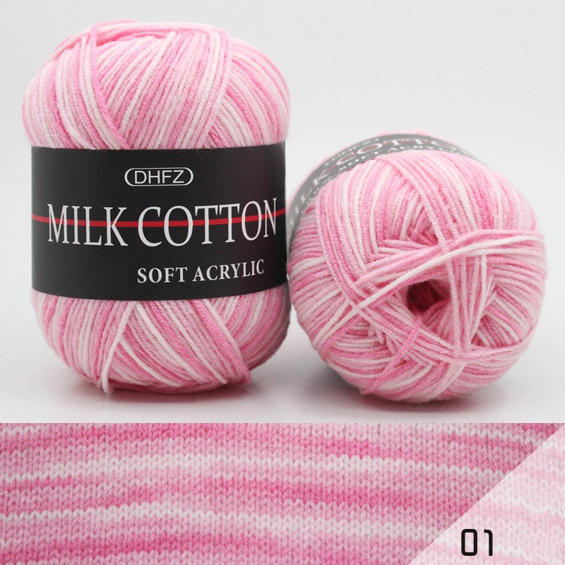 2pcs Gradient Soft Yarn for Crocheting and Knitting 164Yards