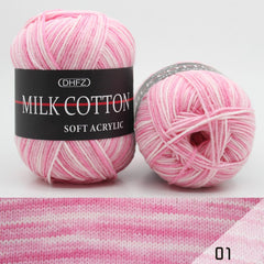 2pcs Gradient Soft Yarn for Crocheting and Knitting 164Yards