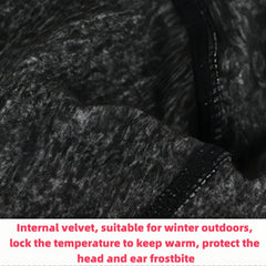 Men's Thermal Earmuffs Headband with Detachable Face Protection