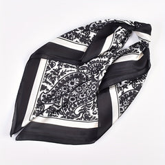 Classic Paisley Print Bandana Vintage Square Scarf Woman Necke...