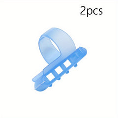 2pcs Crochet Ring Yarn Guide Knitting Sweater Finger Holder Needle Thimble