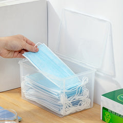 Desktop Storage Case Large Capacity Dustproof Mask Storage Box