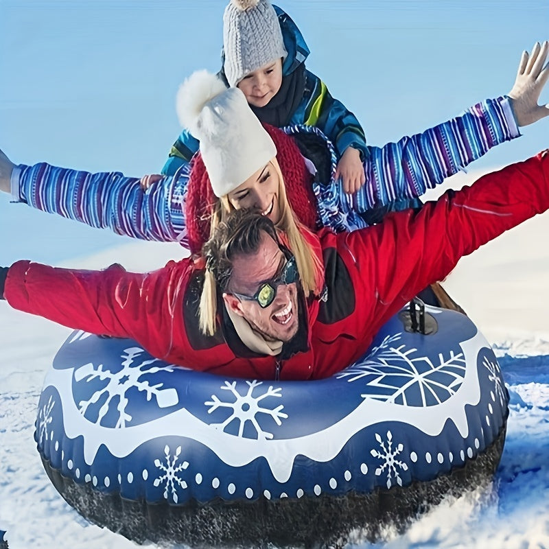 Inflatable Skiing Ring Thickened Coldproof PVC Sled