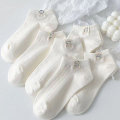 5 Pairs Women's Animal Pattern Ankle Socks