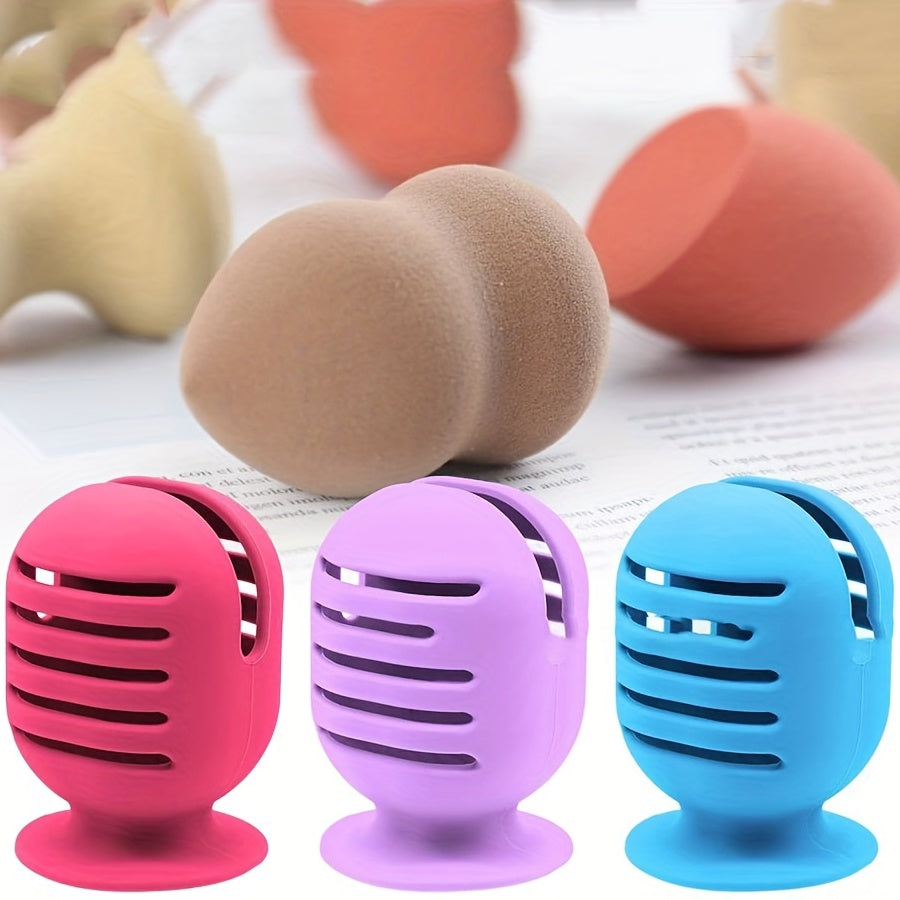 Silicone Makeup Sponge Holder Shatterproof Travel Case