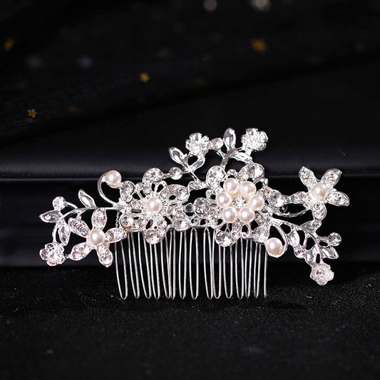 Rhinestone Flower Hair Comb Pins Bridal Wedding Party Decor
