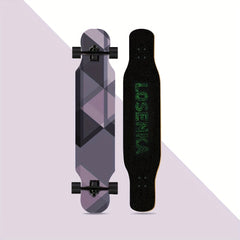 Starry Night Print Small Longboard Skateboard For Beginner