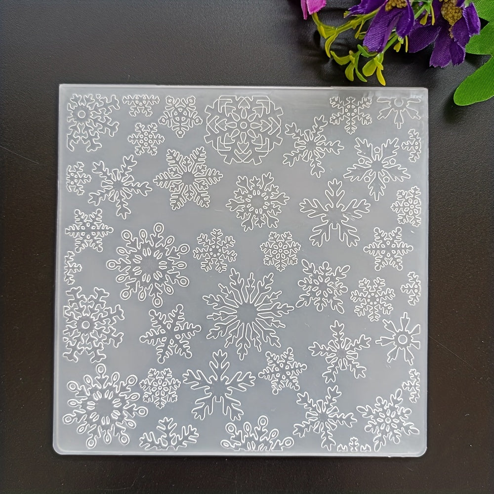 Snowflake Embossed Folder Plastic Embossing for Card Making Scrapbook Craft