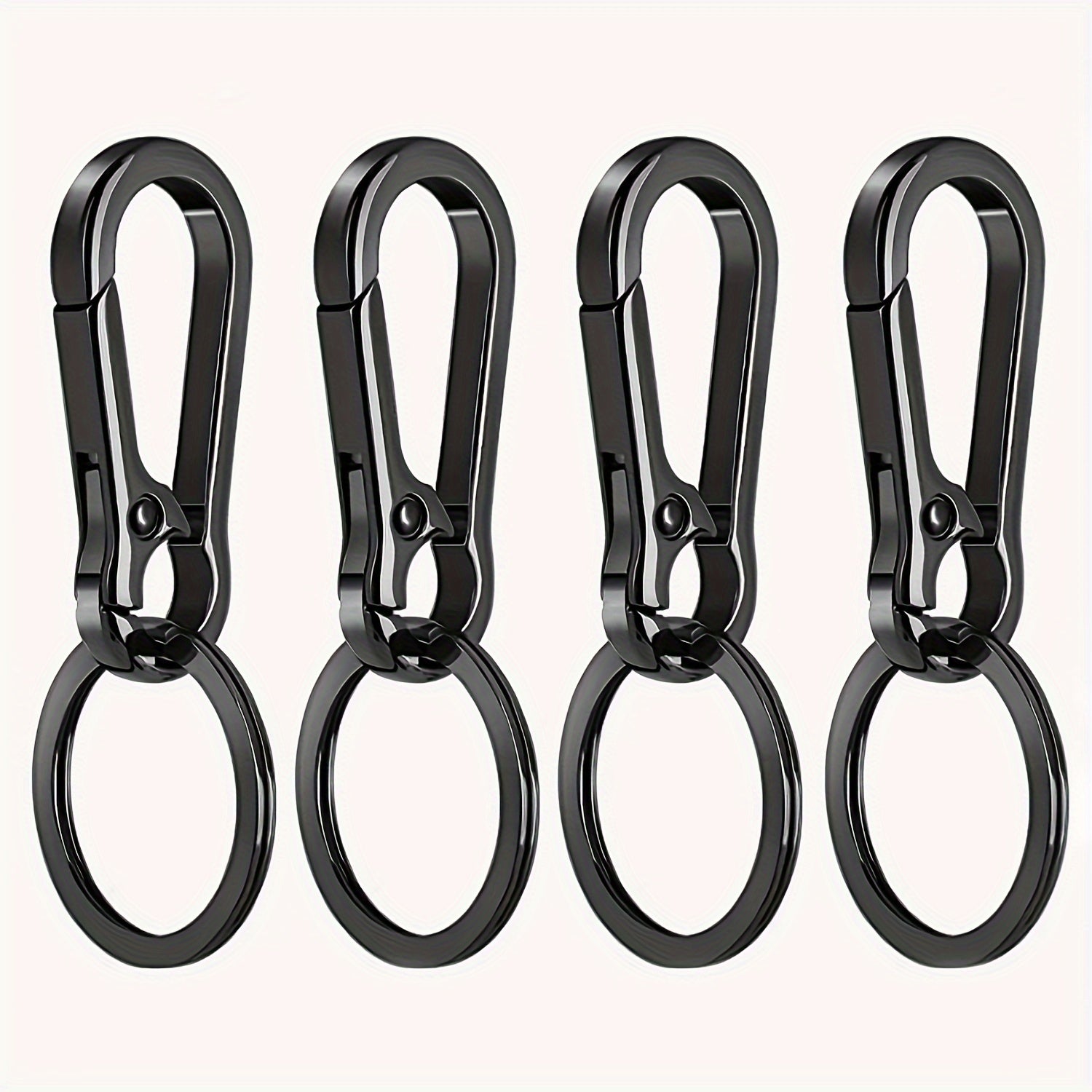 4pcs Metal Clip Buckle Keyring Keychain Hook for Outdoor Camping Hiking