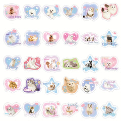 Animal Waterproof Vinyl Stickers for Water Bottle Laptop Phone Skateboard