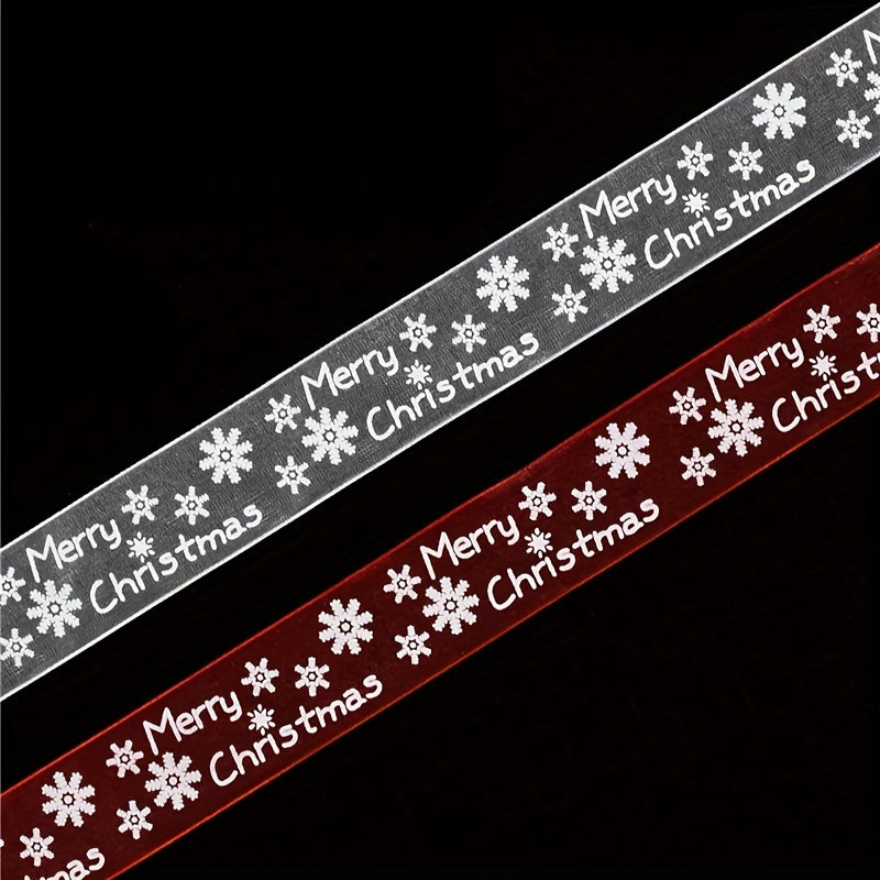 10M Christmas Satin Ribbons Crafts DIY Tape Wedding Gift Bows