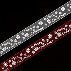 10M Christmas Satin Ribbons Crafts DIY Tape Wedding Gift Bows