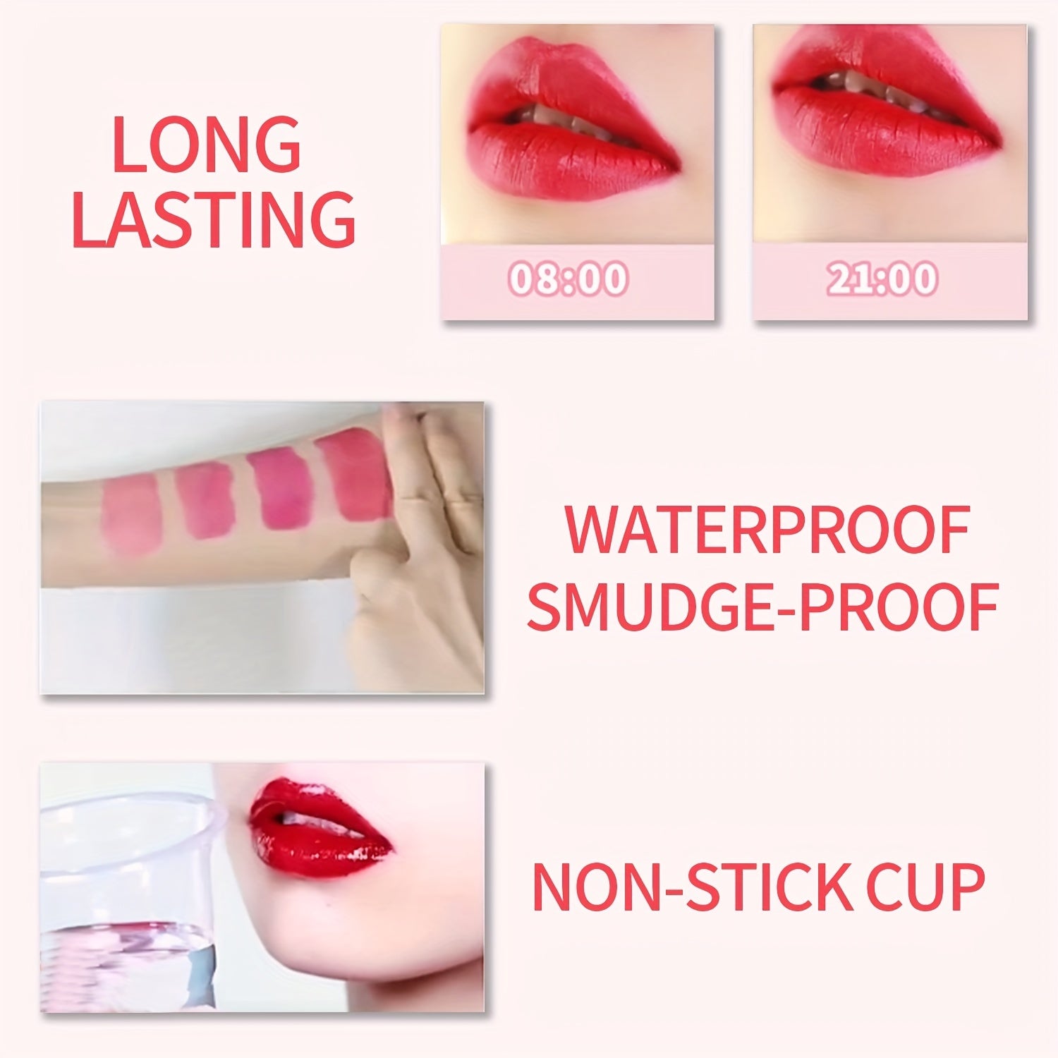 Waterproof Lip Stain Tint Mini Liquid Lipstick Set Matte Glossy Hydrating