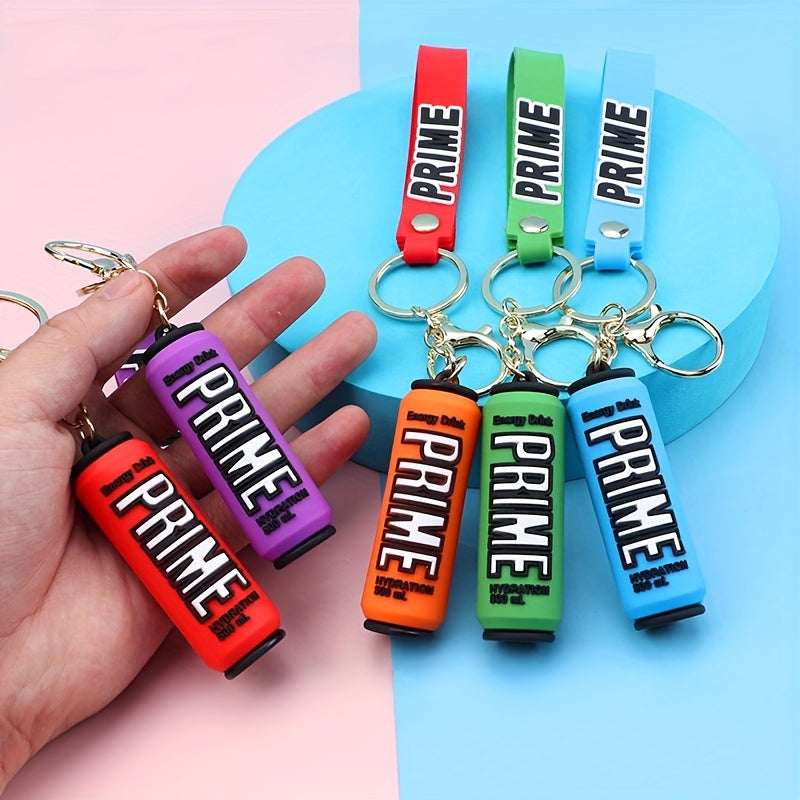 Cartoon Silicone Easy Pull Can Keychain for Men