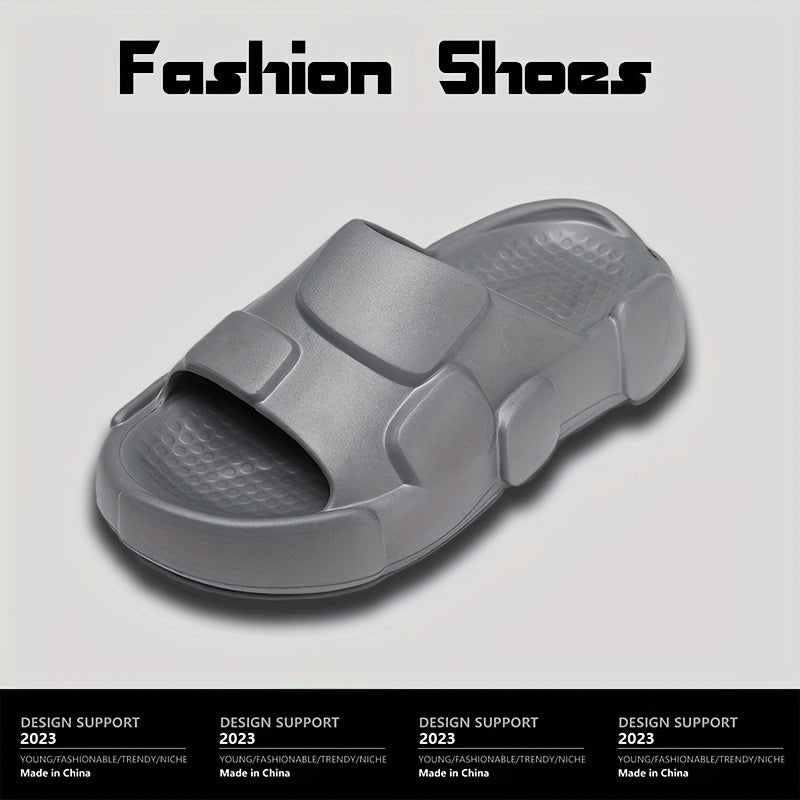 Men's Non Slip Platform Slides Comfortable Cloud Slides For Indoor Outdoor
