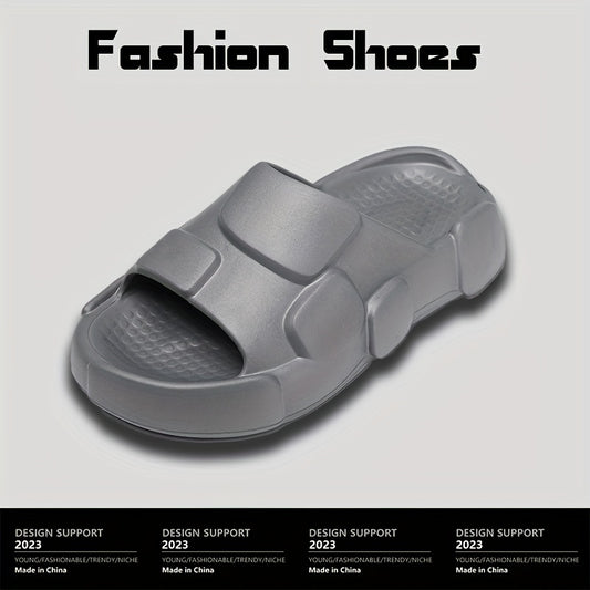 Men's Non Slip Platform Slides Comfortable Cloud Slides For Indoor Outdoor