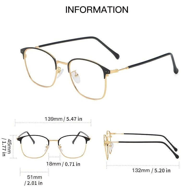 Men's Anti Photochromic Lens Glasses Titanium Frame Computer Anti Light Glasses