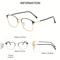 Men's Anti Photochromic Lens Glasses Titanium Frame Computer Anti Light Glasses