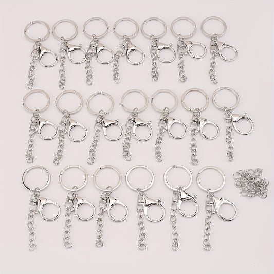 20pcs Chain Keychain With Lobster Key Ring Keychain Accessories