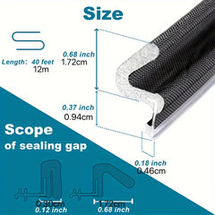 Door Weather Stripping Soundproof Foam Seal Strip