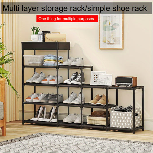 1pc Shoe Rack With Layers Standing Shoe Storage Container