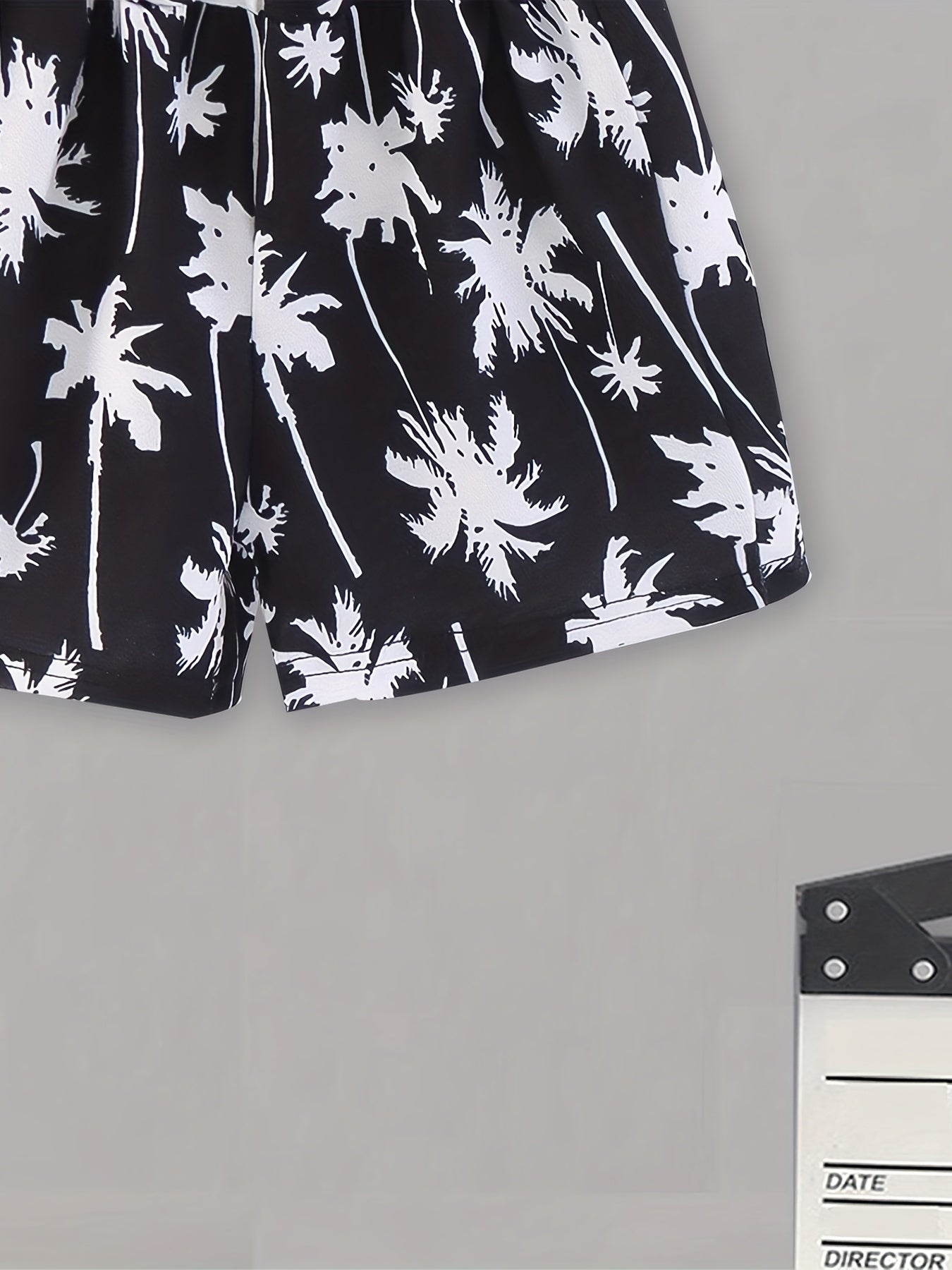 Hawaii Coconut Tree Print Boys Comfort Shorts Quick Drying for Summer