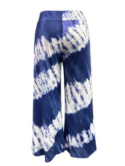  Tie Dye High Rise Flare Leg Pants