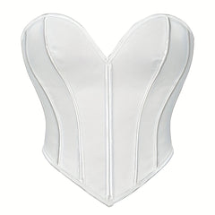 Strapless Corset Bustier Lace Up Body Shaper Women's Lingerie