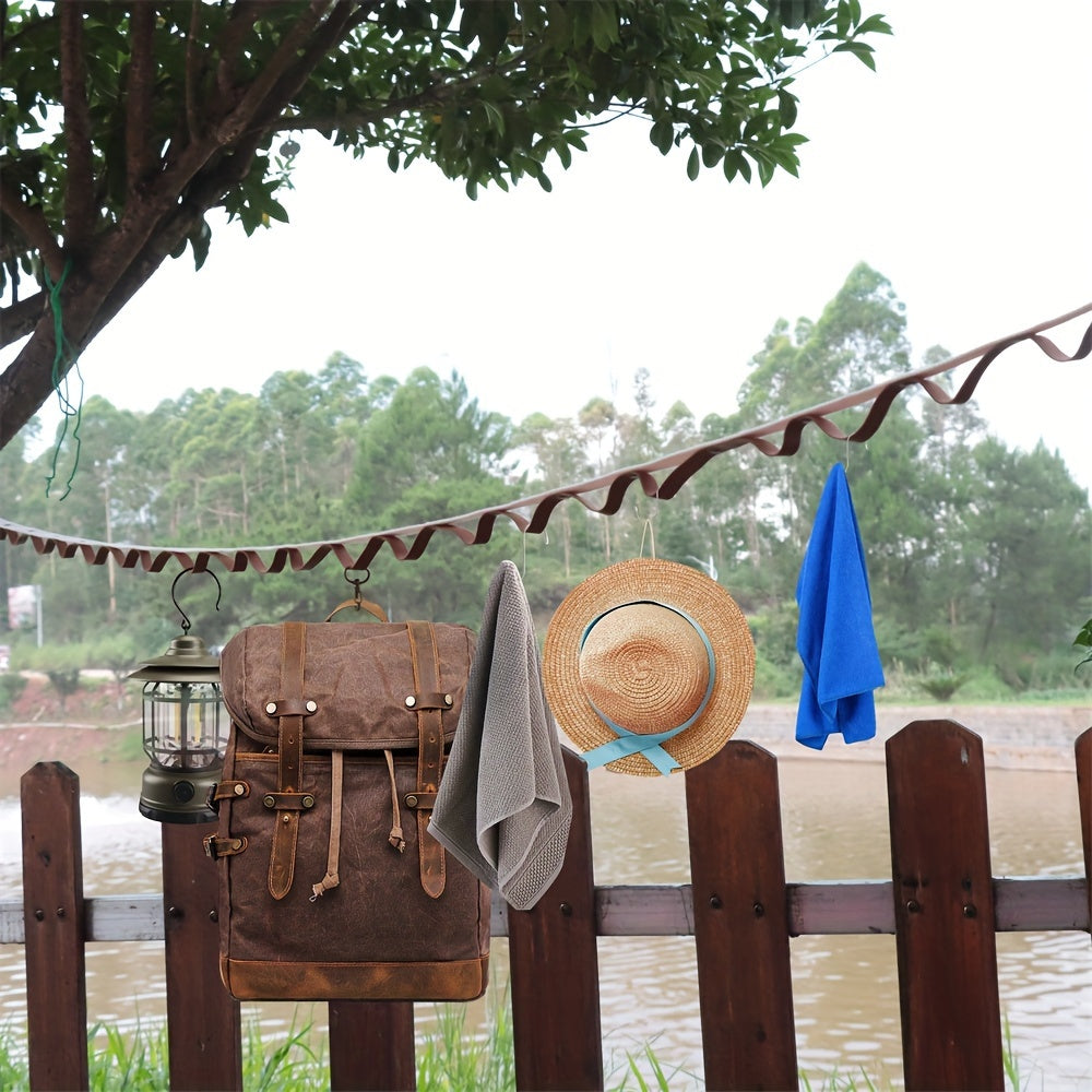 Outdoor Leather Hanging Rope Camping Accessories
