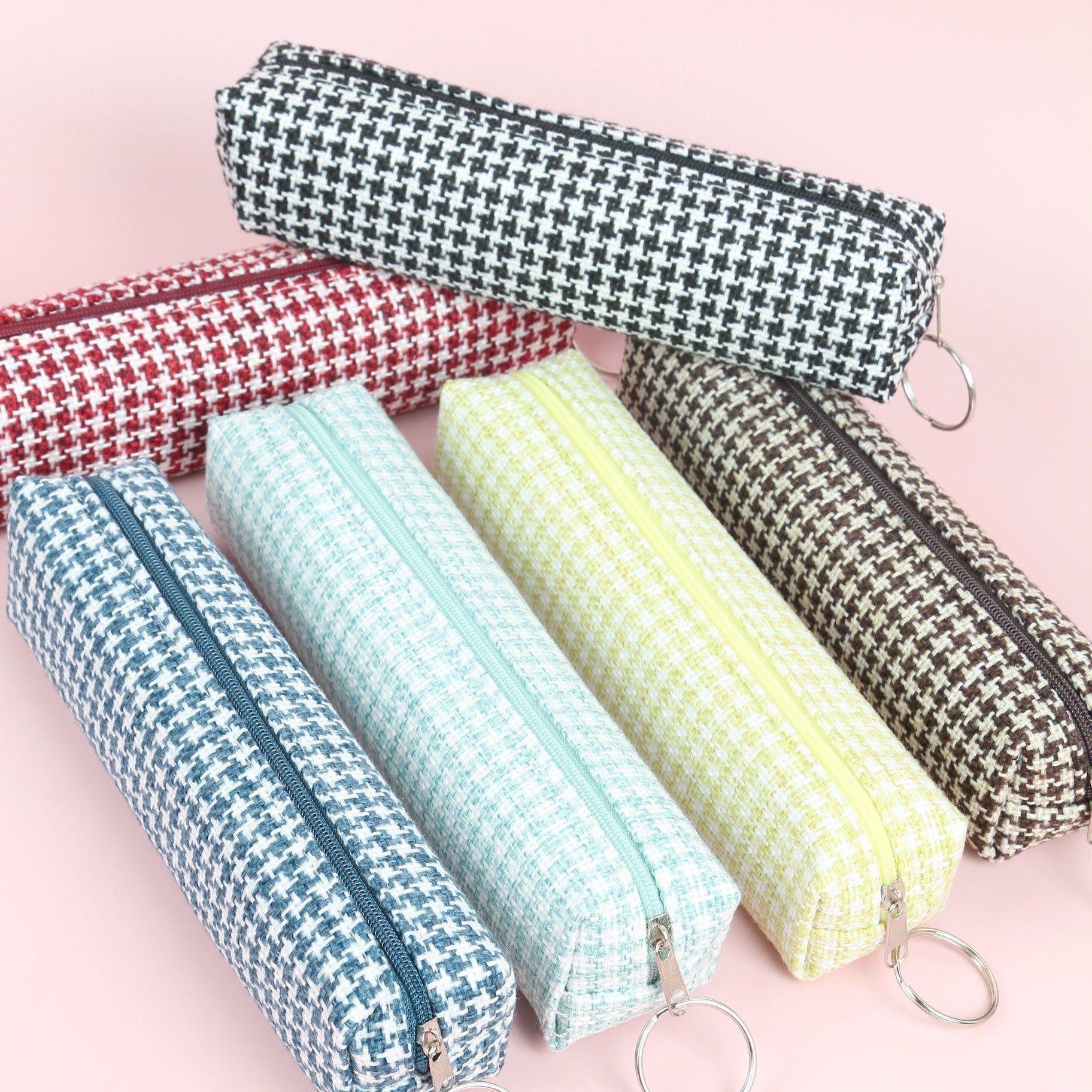 Classic Checkered Pencil Case