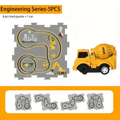 Children's Engineering Rail Cars Puzzle