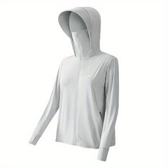 UV Protection Zip Up Hoodie for Hiking with Pockets
