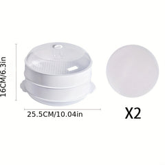Microwave Steamer with Liner and Lid for Cooking, Bun Bread, Kitchen Supplies