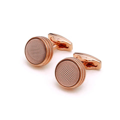 Men's Rose Round Cufflinks XK21S006